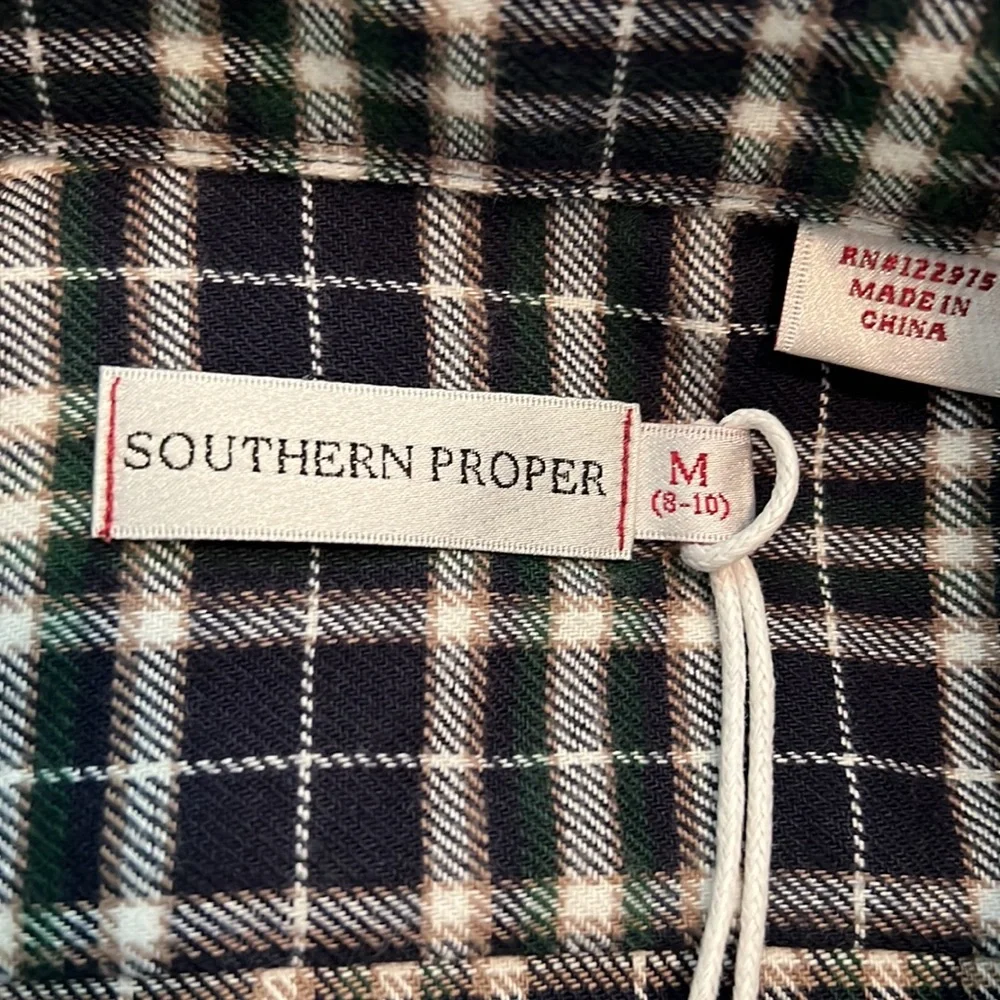 BRAND NEW with Tag Boys Button Down Southern Proper Flannel_3